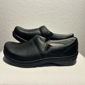 Klogs Black Leather Clogs